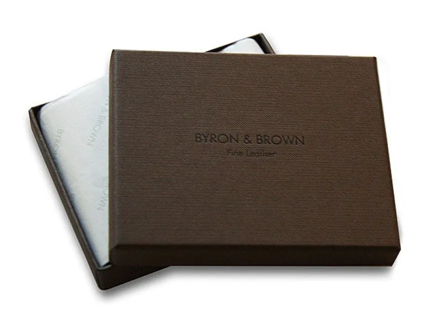 Byron & Brown Classic Billfold Wallet with coin pocket - Black