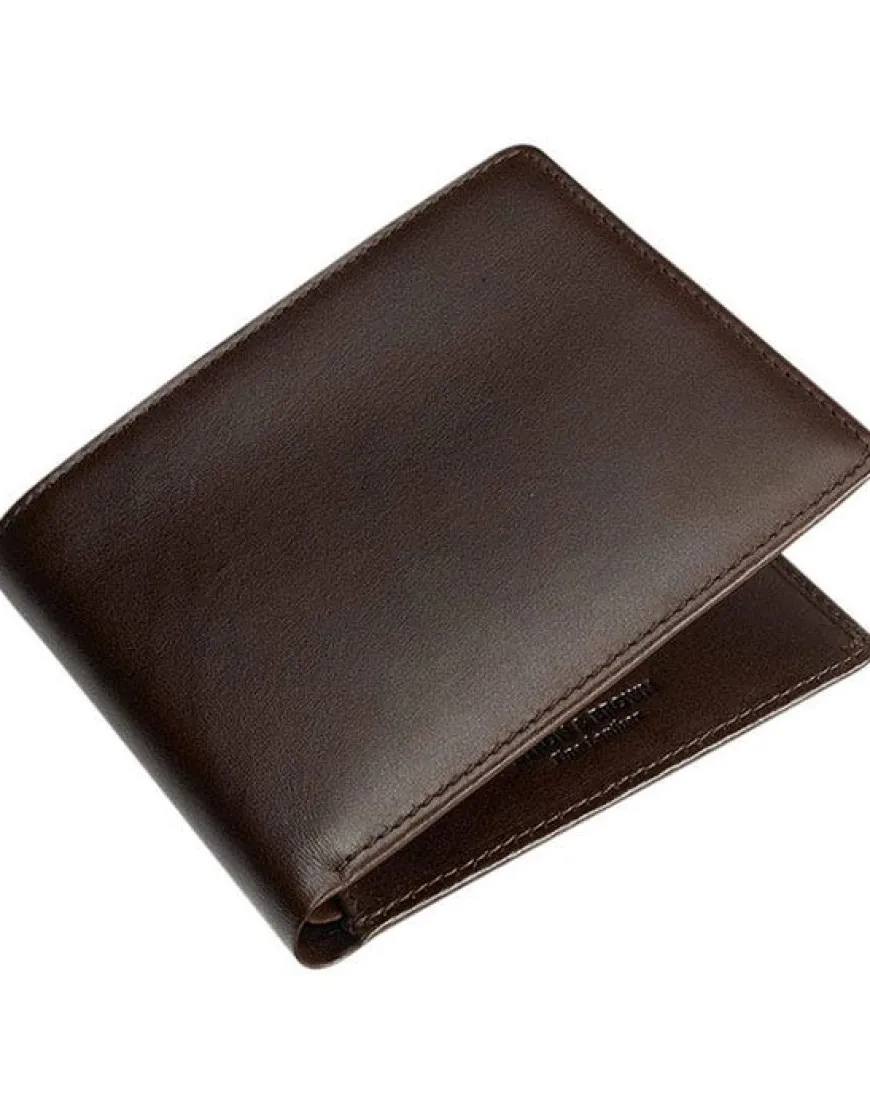 Byron & Brown Classic Billfold Wallet - Brown