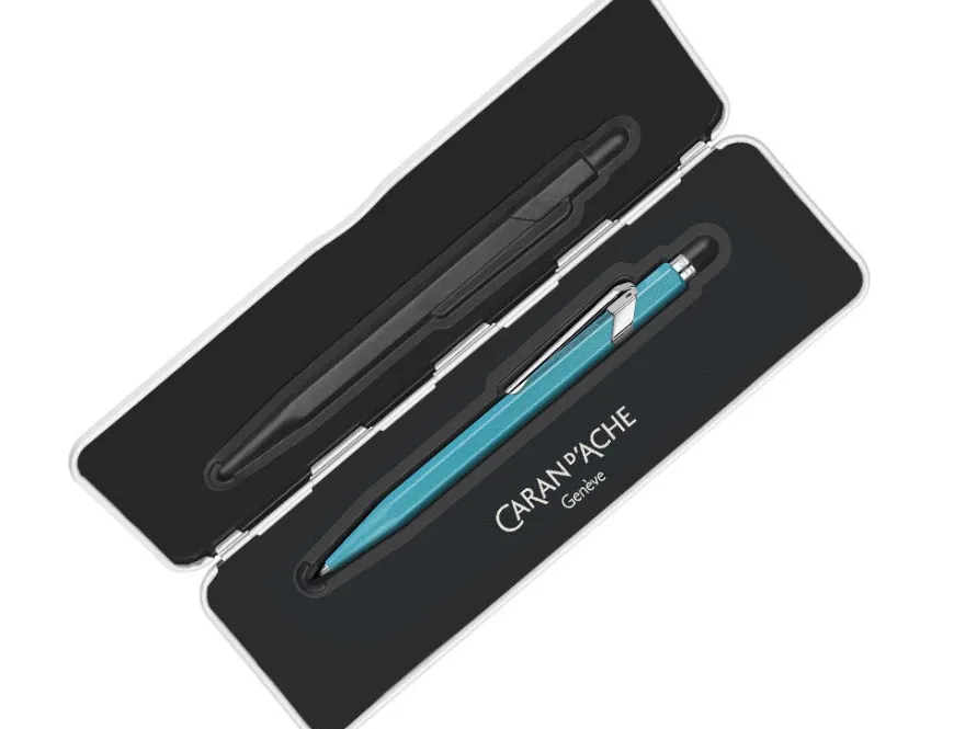 Caran d’Ache 849 Colormat-X Turquoise Ballpoint Pen