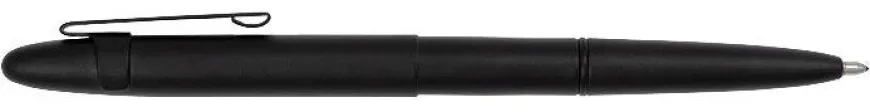 Classic Matt Black Fisher Space Bullet Pen With Clip