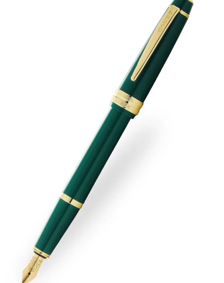 Cross Bailey Light Forest Green Gold Trim Fountain Pen
