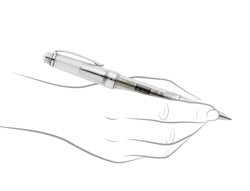 Cross Bailey Light Translucent Clear Chrome Trim Ballpoint Pen