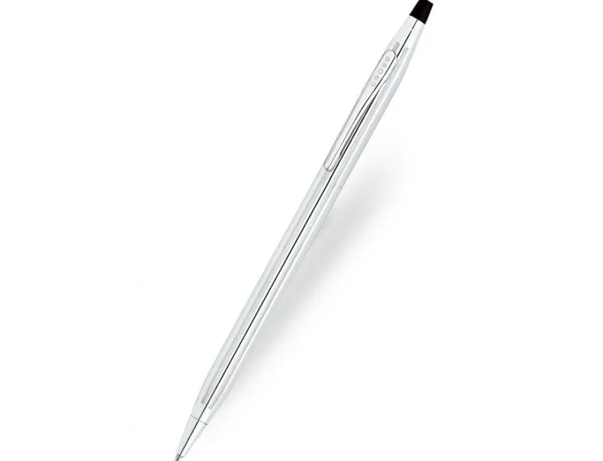Cross Lustrous Chrome Ballpoint Pen & Amalfi Medium Leather Journal