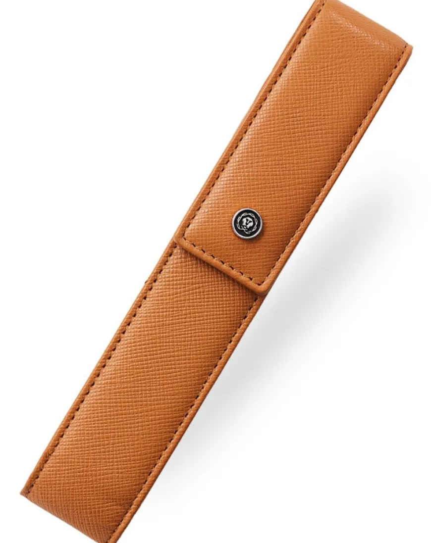 Cross Mocha Leather Magnetic Single Pen Case