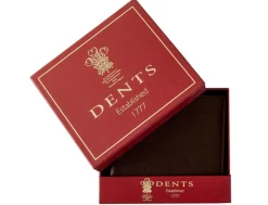 Dents Eden Nappa Leather Bifold Wallet with RFID Protection – English Tan & Olive