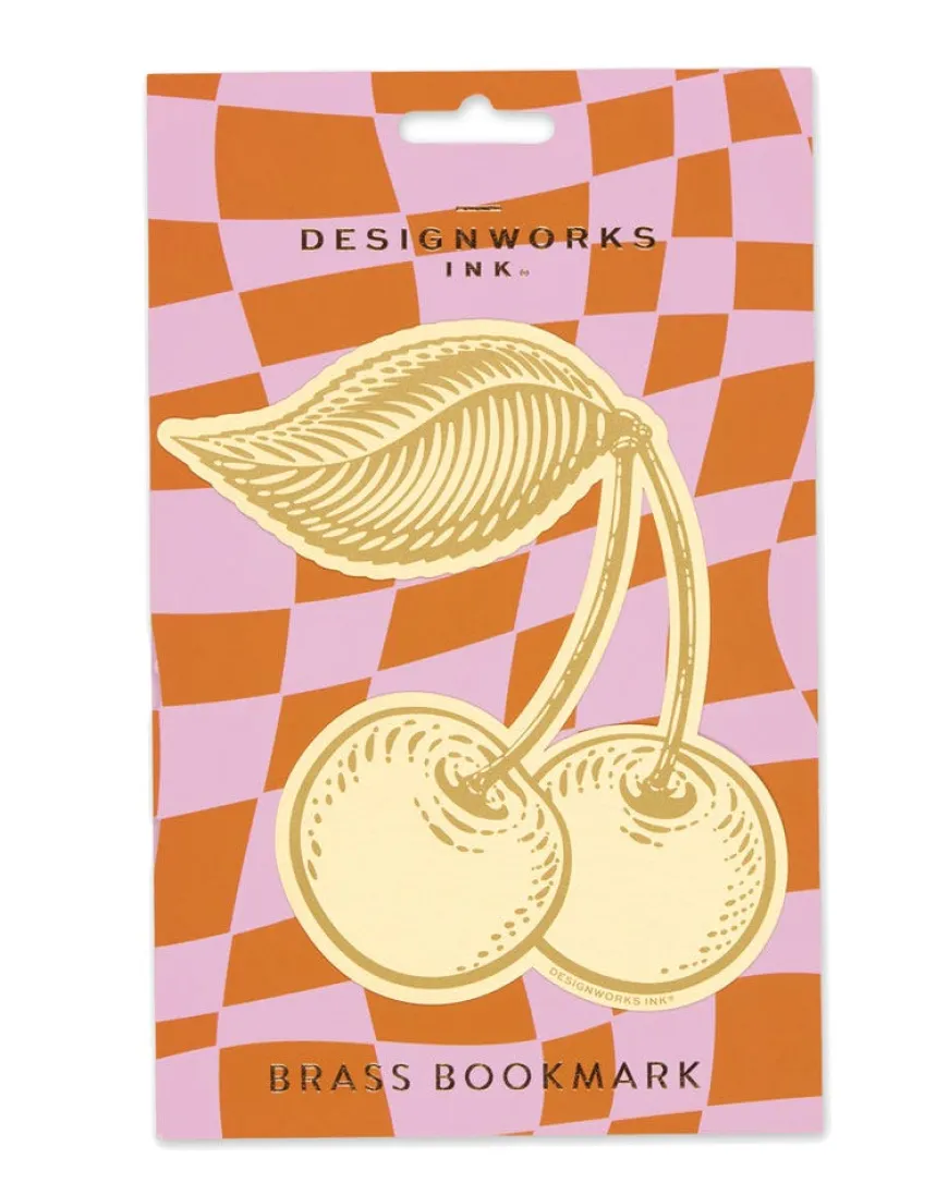 DesignWorks Ink Brass Bookmark - Cherries