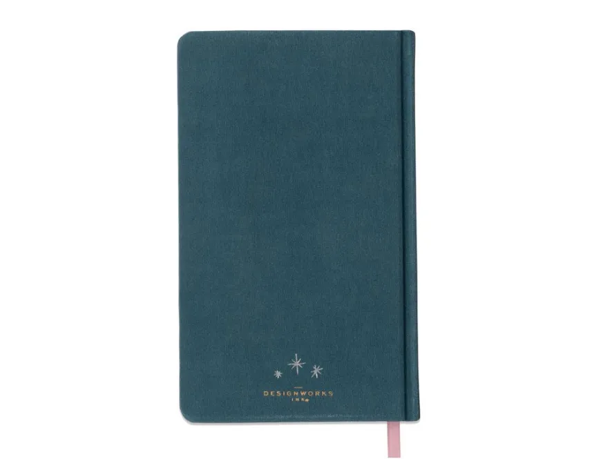 DesignWorks Ink Celestial Teal Moon Bookcloth Journal