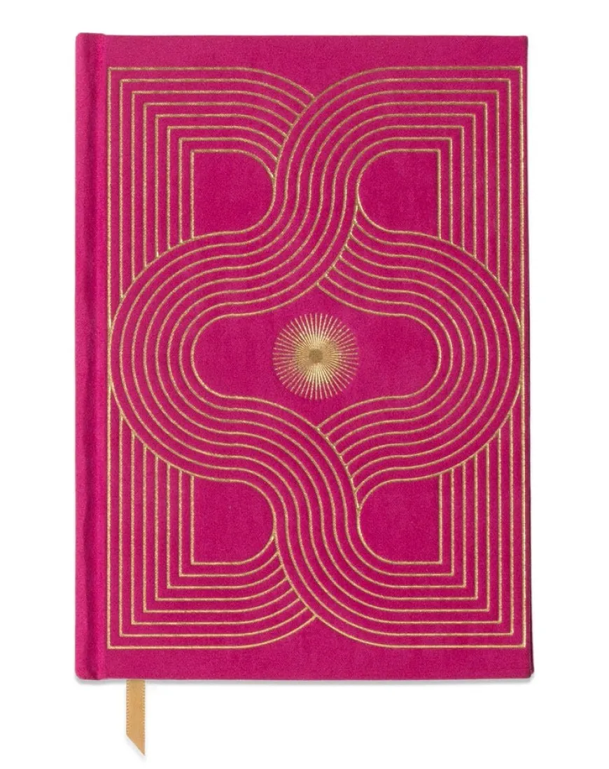 DesignWorks Ink Suedette Radiant Fuchsia Hardcover Journal