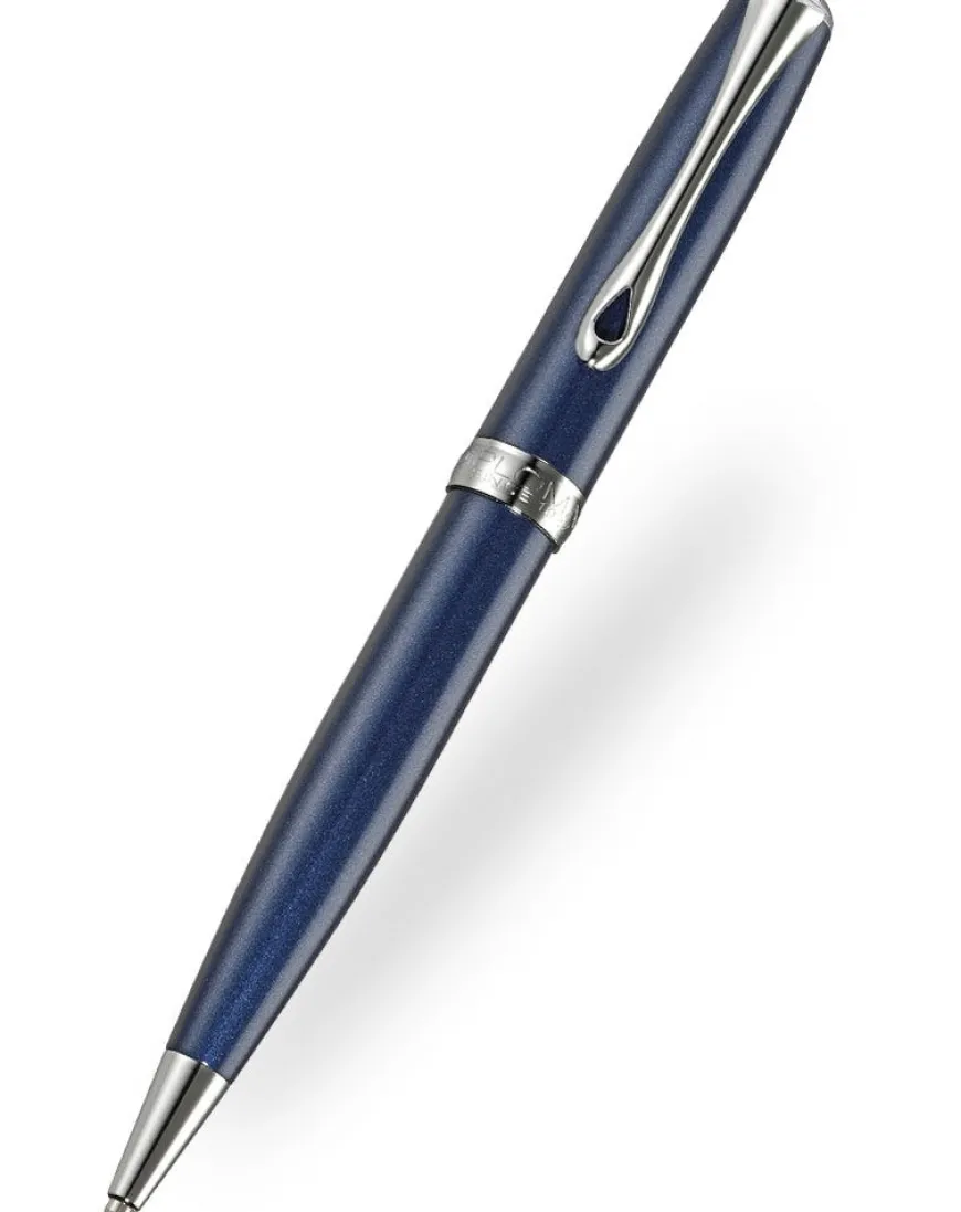 Diplomat Excellence Midnight Blue Chrome Trim Ballpoint Pen