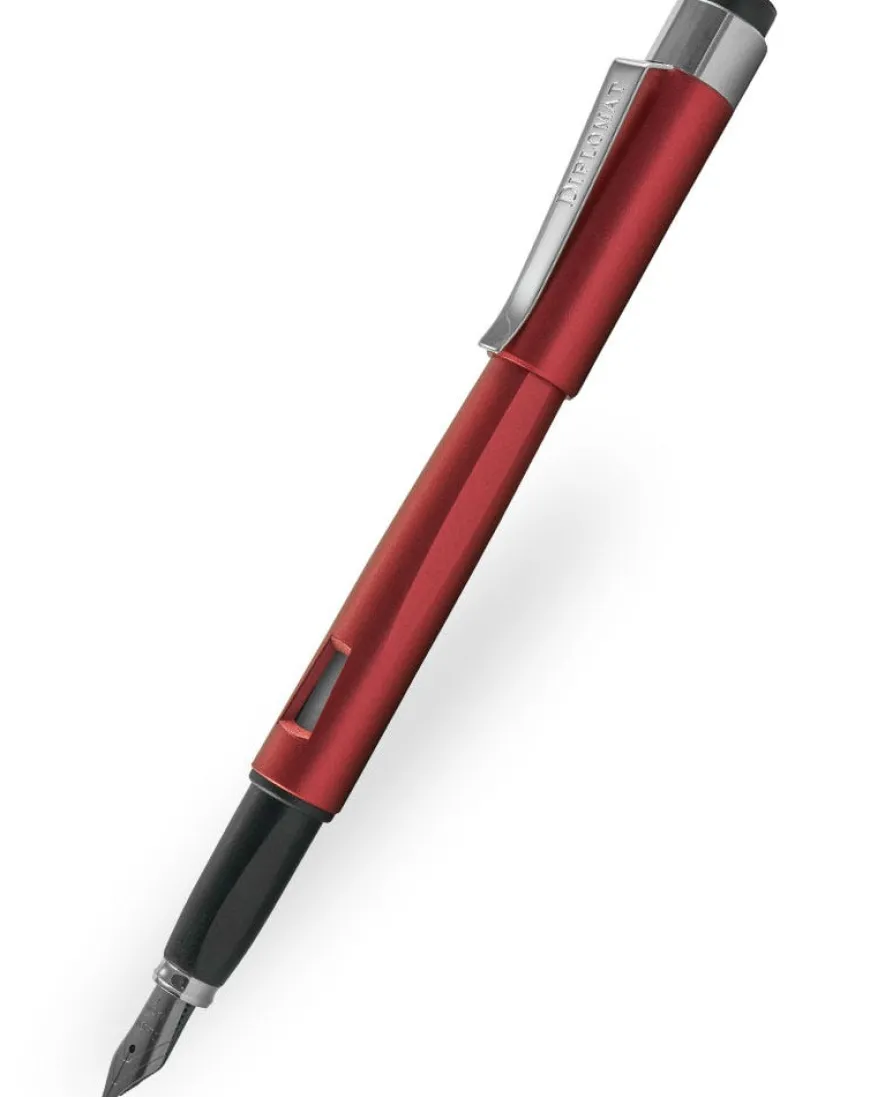 Diplomat Magnum Burned Red Fountain Pen