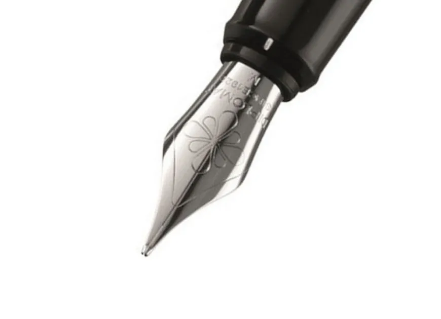 Diplomat Traveller Stainless Steel Chrome Trim Fountain Pen