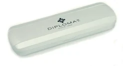 Diplomat Traveller Stainless Steel Gold Trim Ballpoint Pen