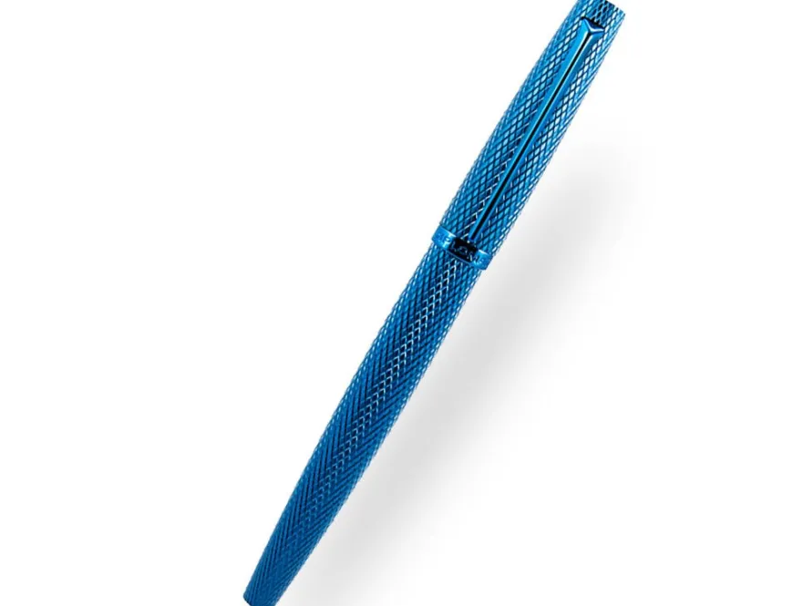 Diplomat Viper Blue Guilloche Fountain Pen