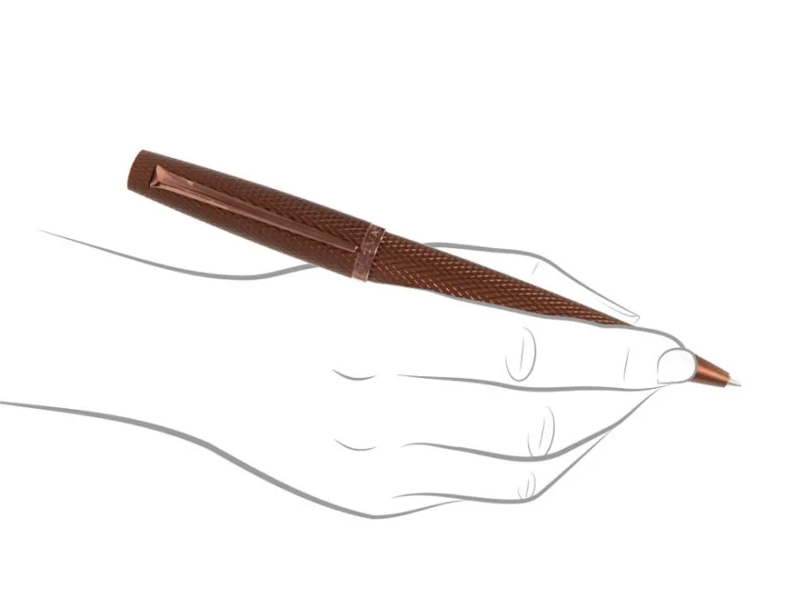 Diplomat Viper Brown Guilloche Ballpoint Pen