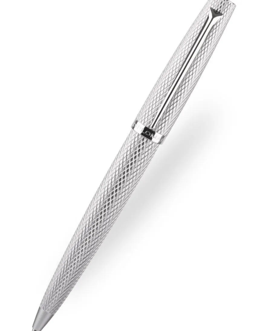 Diplomat Viper Silver Guilloche Ballpoint Pen