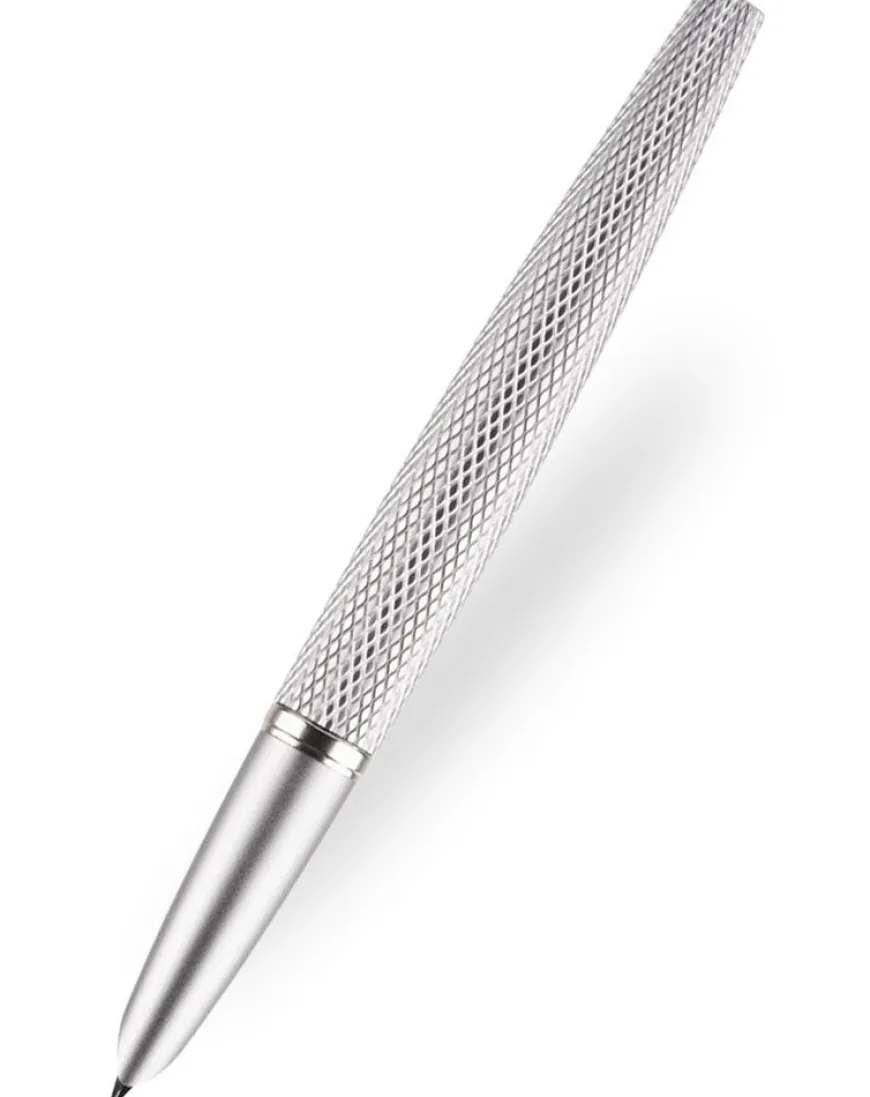 Diplomat Viper Silver Guilloche Fountain Pen