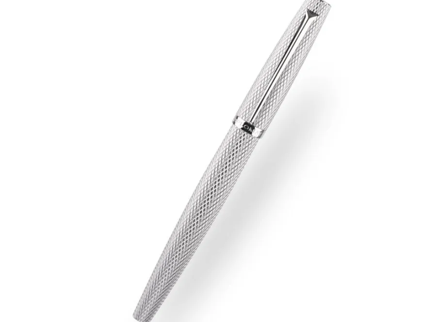 Diplomat Viper Silver Guilloche Fountain Pen