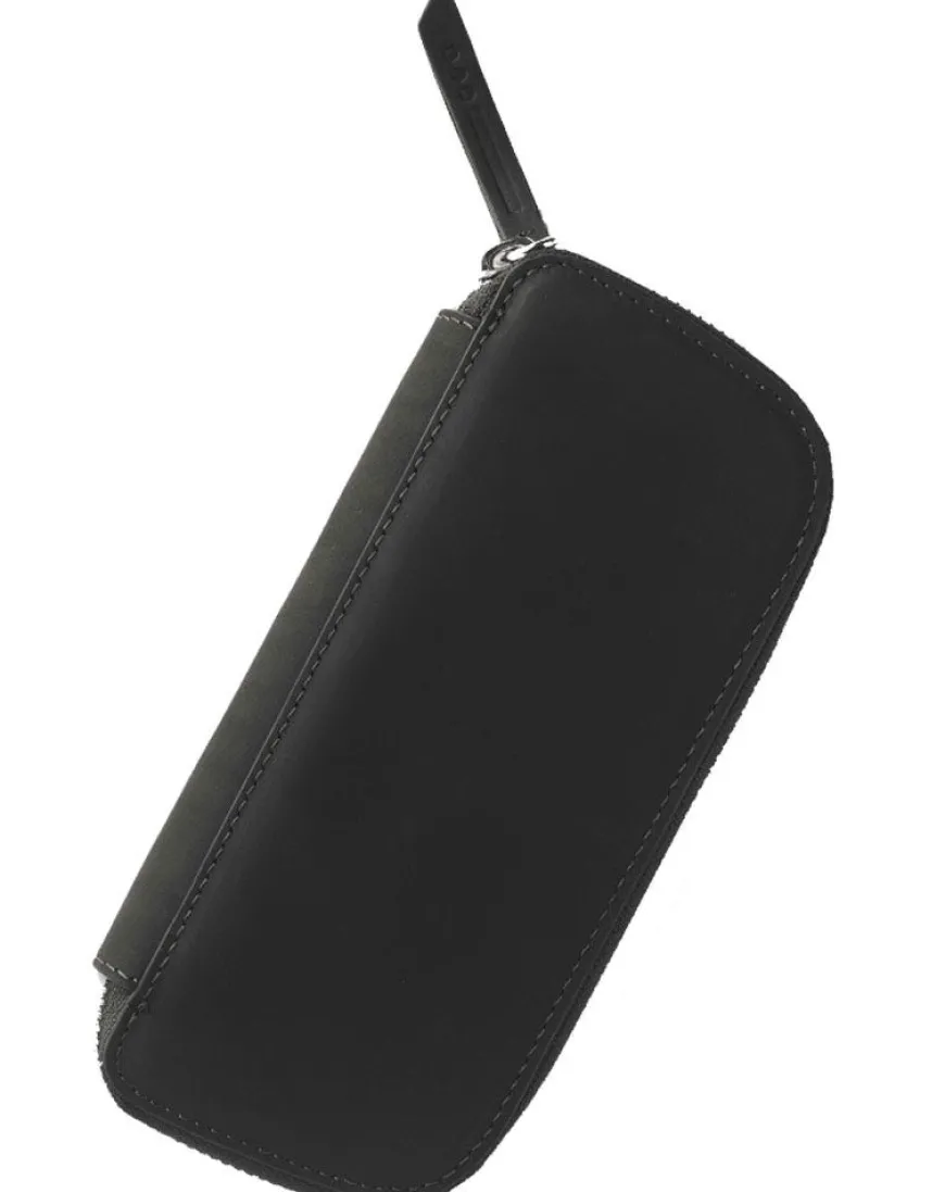 Endless Companion Leather Adjustable 3 Pen Pouch – Black