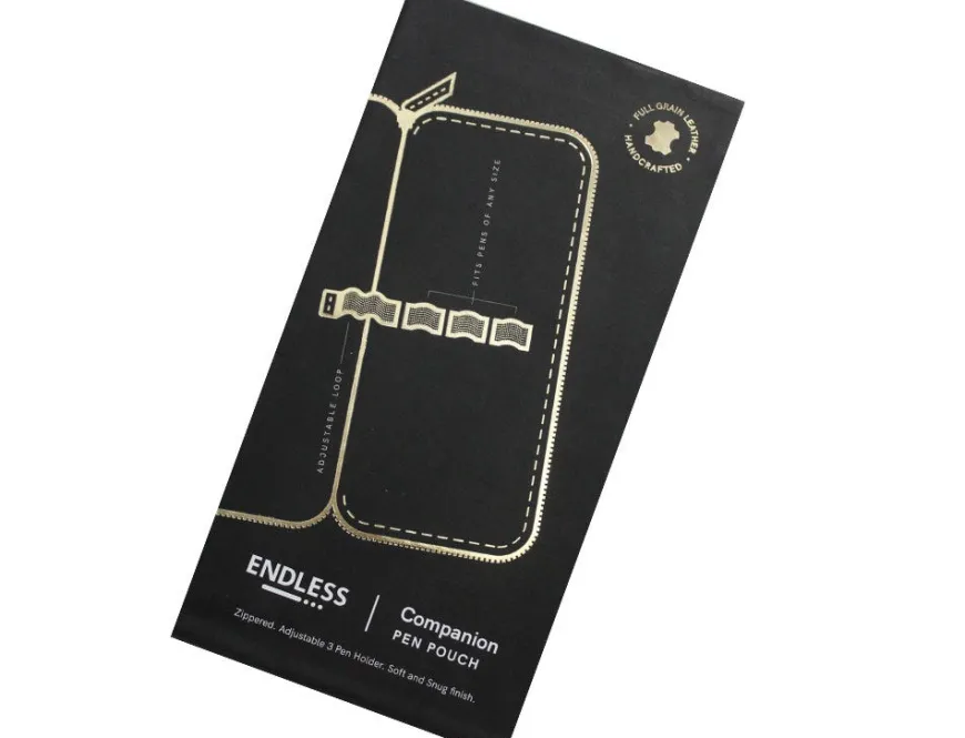 Endless Companion Leather Adjustable 3 Pen Pouch – Green