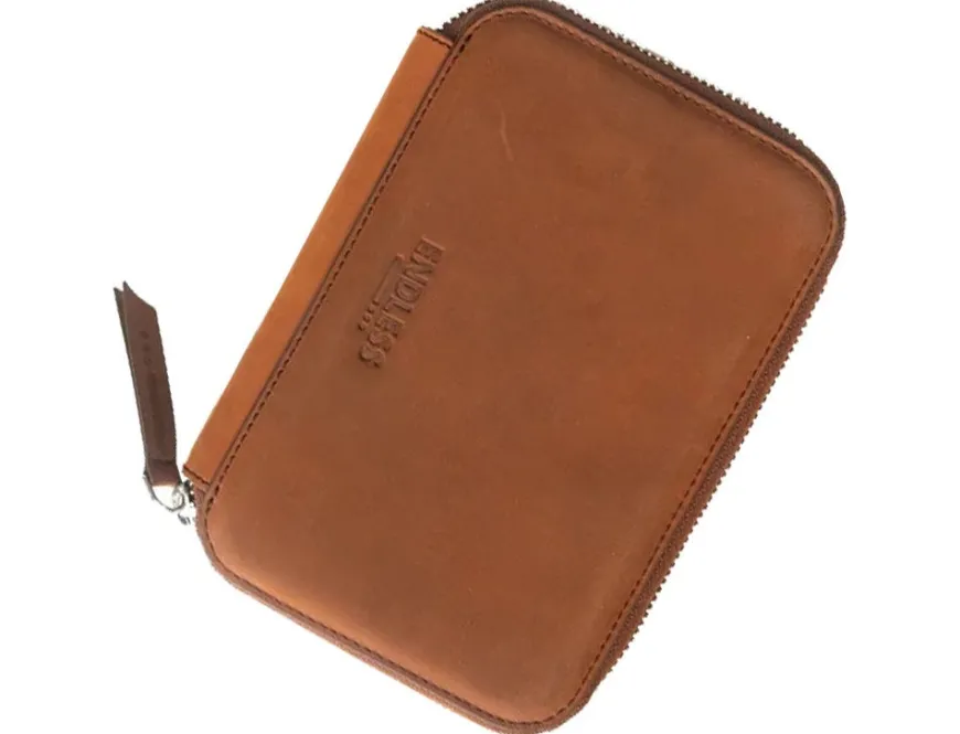 Endless Companion Leather Adjustable 5 Pen Pouch – Brown