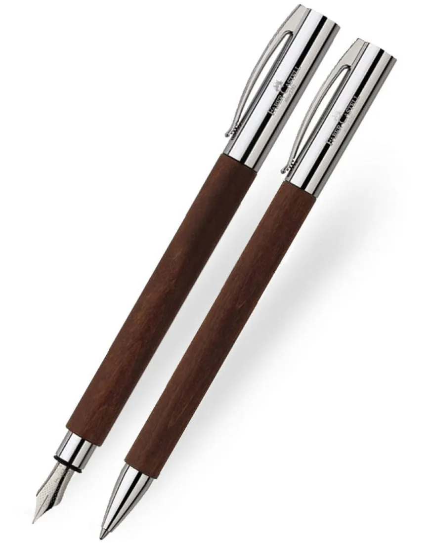 Faber-Castell Ambition Pearwood Ballpoint & Fountain Pen Set