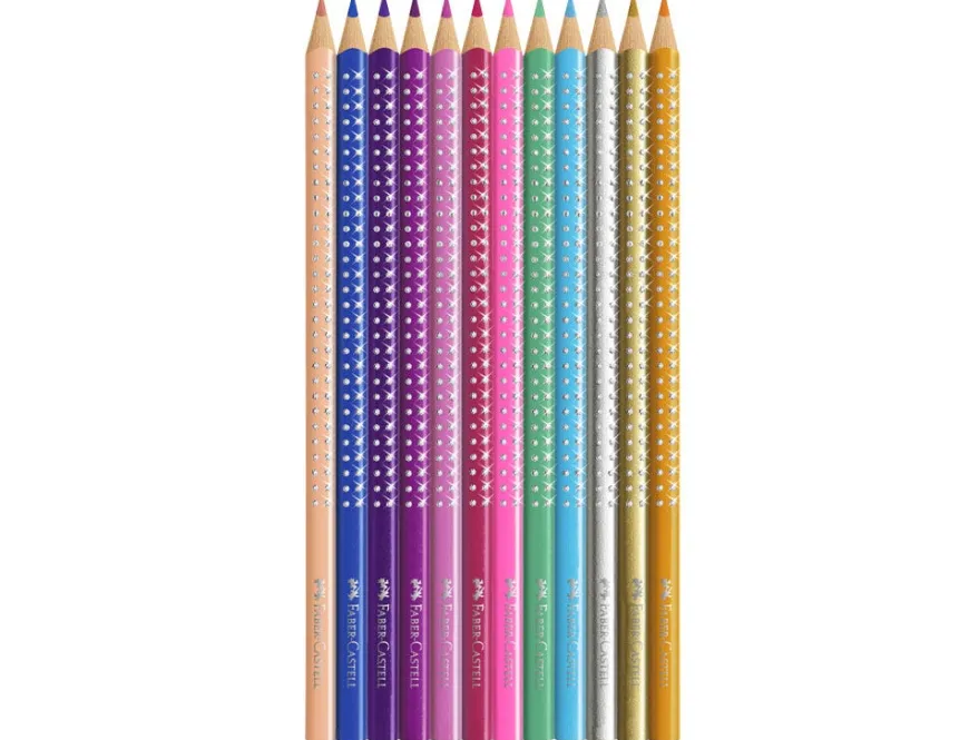 Faber-Castell Sparkle 12 Colour Pencil Tin