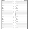 Filofax Mini Refill - Name/address/telephone number