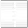 Filofax Mini Refill - White ruled notepaper