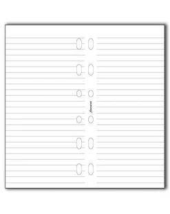 Filofax Mini Refill - White ruled notepaper