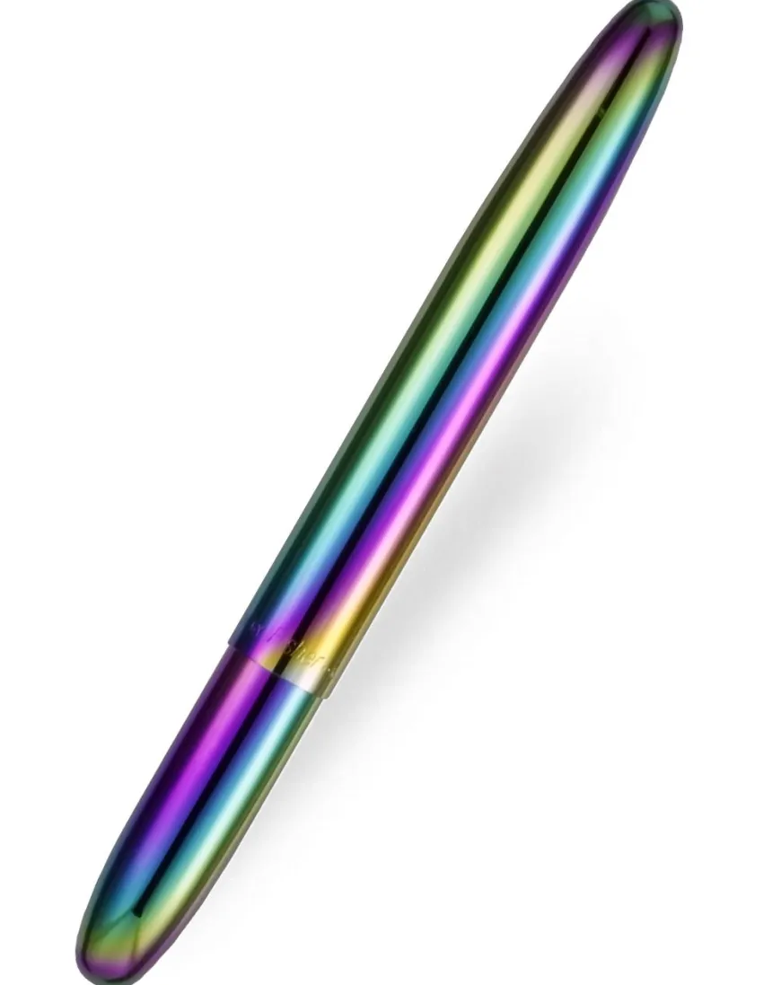 Fisher Space Bullet Pen Titanium Plated Rainbow