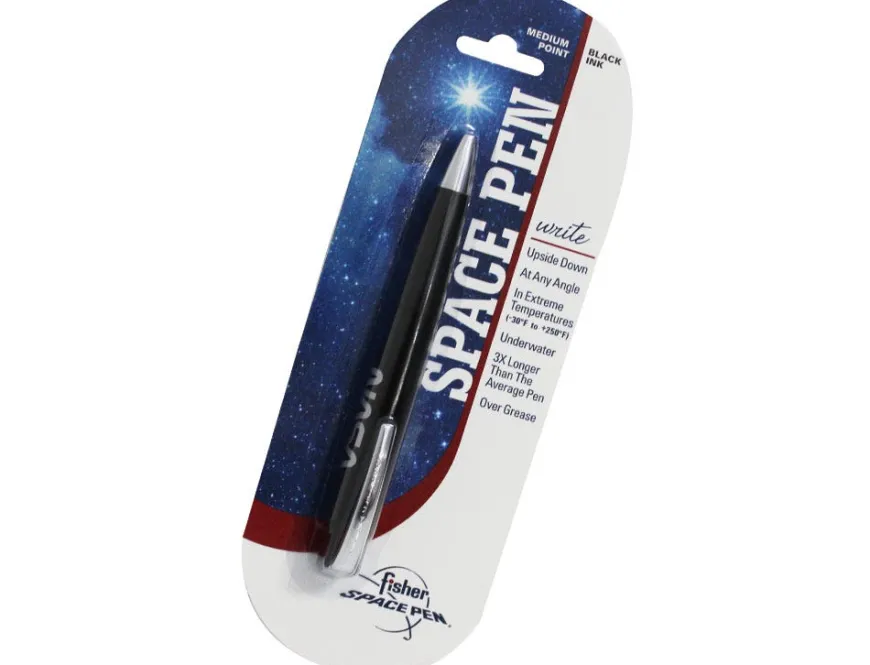 Fisher Space Eclipse Black with Silver NASA logo Ballpoint Pen