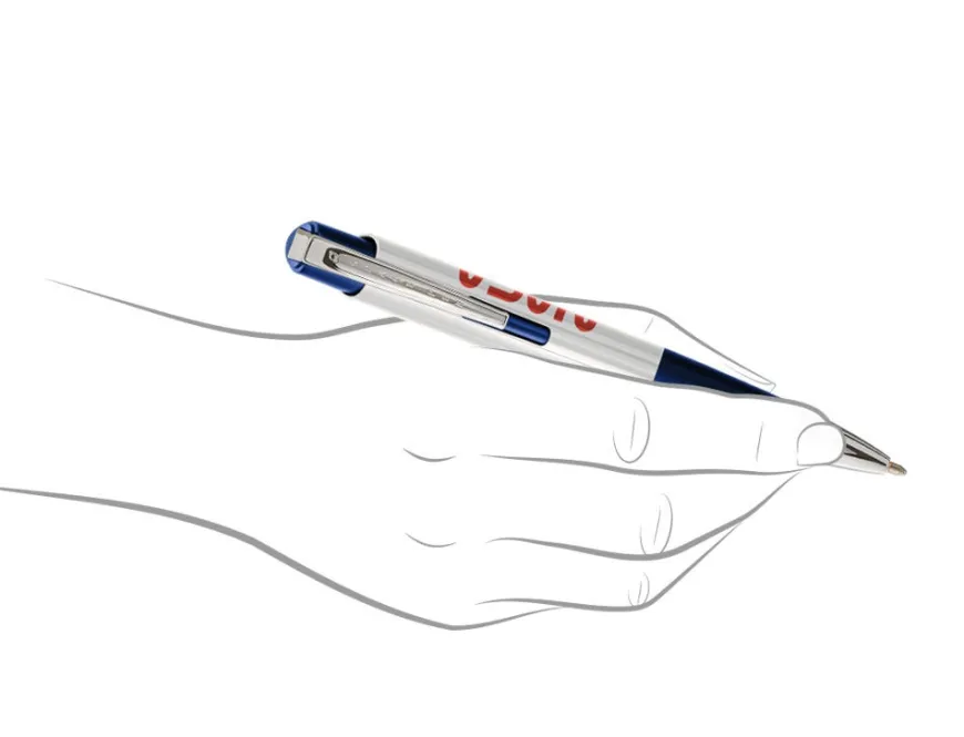 Fisher Space Eclipse White & Blue with NASA logo Ballpoint Pen