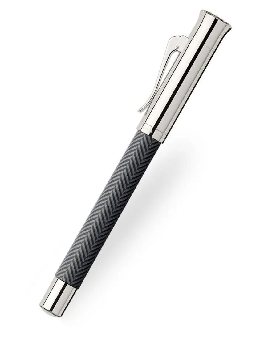 Graf von Faber-Castell Guilloche Black Cisele Fountain Pen