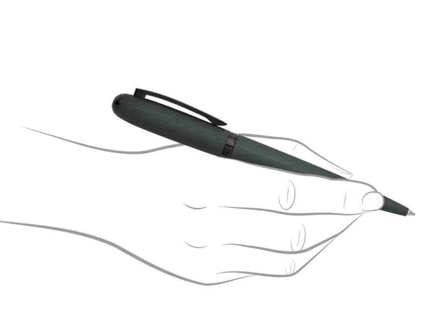 Hugo Boss Contour Brushed Green Ballpoint Pen