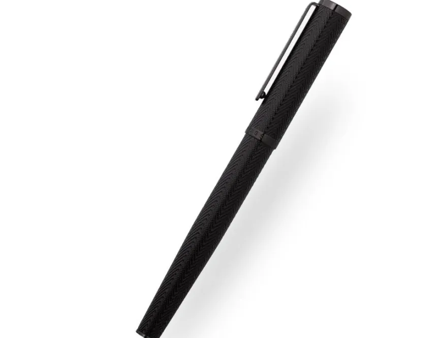 Hugo Boss Formation Herringbone Gunmetal Rollerball Pen