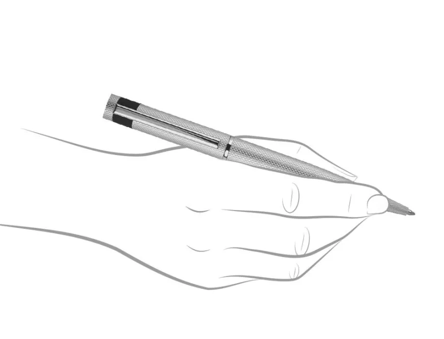 Hugo Boss Loop Diamond Chrome Ballpoint Pen