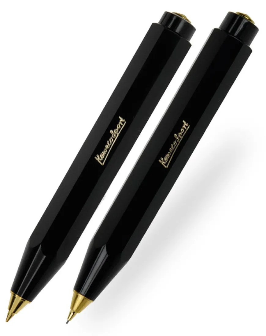 Kaweco Classic Sport Black Ballpoint Pen & Pencil Set