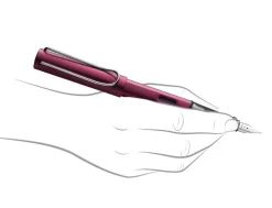 LAMY AL-star Black Purple Ballpoint, Fountain Pen & Ink Cartridges Bundle