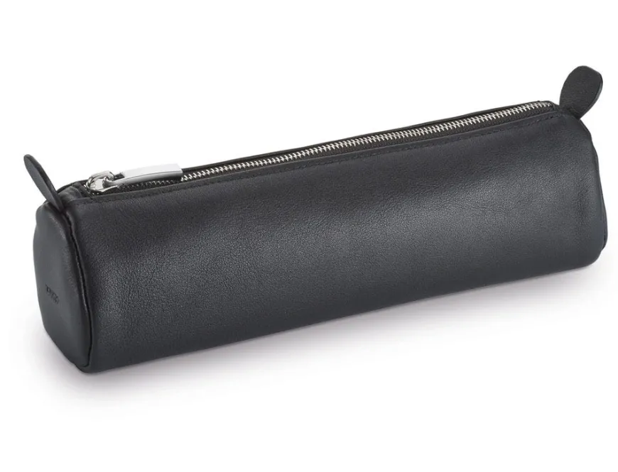 LAMY A404 Round Leather Pencil Case - Black