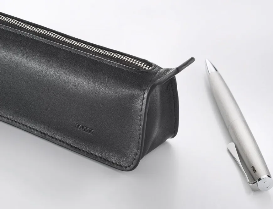 LAMY A405 Triangular Leather Pencil Case - Black