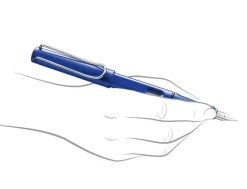 LAMY safari Blue Fountain Pen, Mechanical Pencil & Refills Bundle