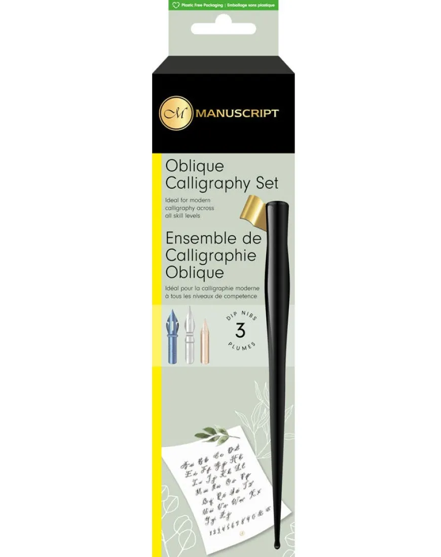 Manuscript Oblique Calligraphy Dip Pen Set