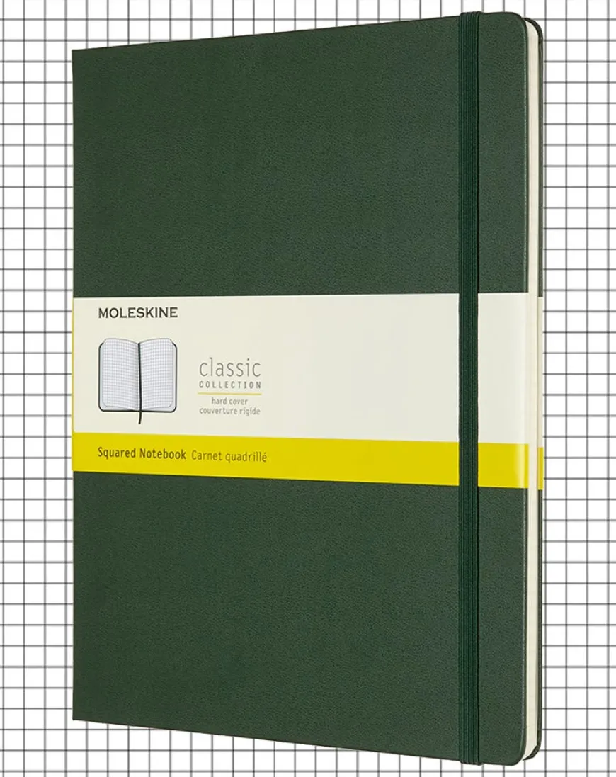 Moleskine Hard Cover Extra Large Notebook - Squared