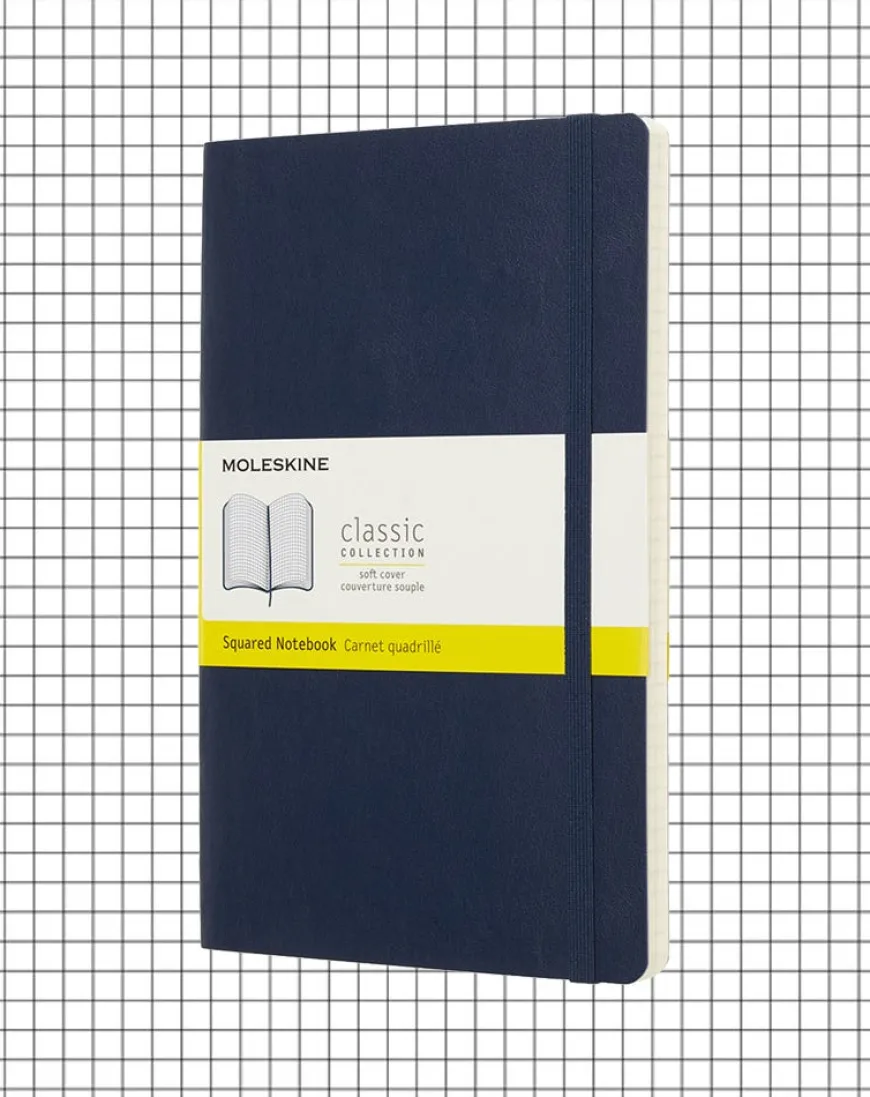 Moleskine Soft Cover Large Notebook - Squared