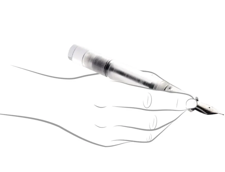 Opus 88 Demonstrator Eye Dropper Clear Fountain Pen