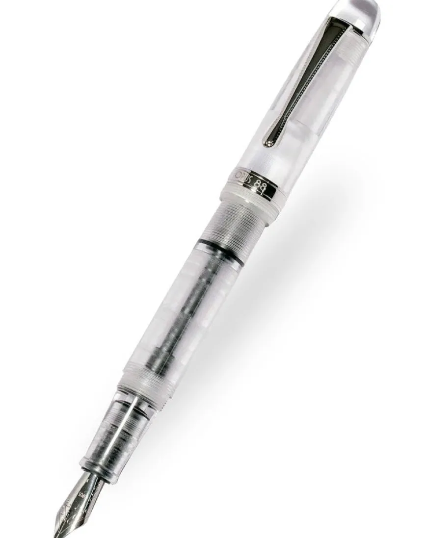 Opus 88 Jazz Eye Dropper Clear Fountain Pen