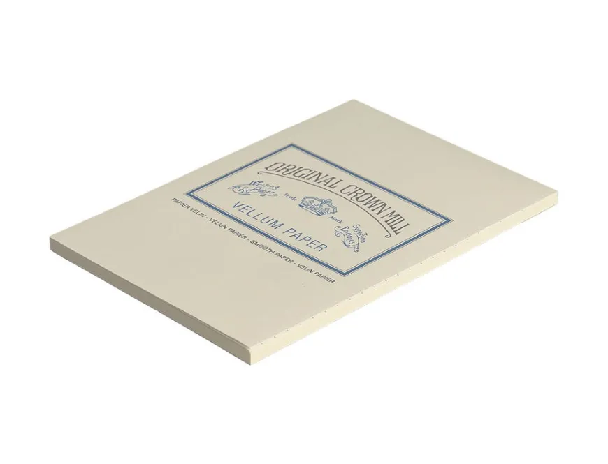 Original Crown Mill Vellum Paper A5 Writing Pad - Cream