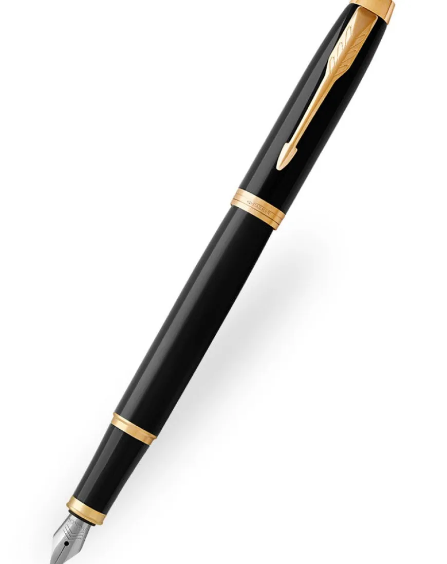 Parker IM Black Gold Trim Fountain Pen