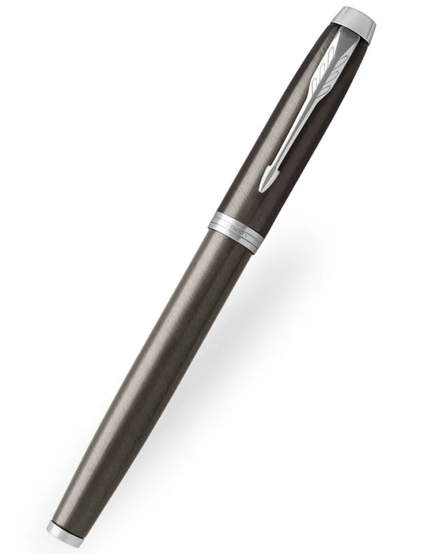 Parker IM Dark Espresso Chrome Trim Fountain Pen