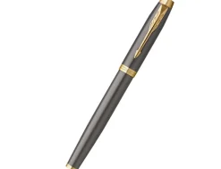 Parker IM Grey Gold Trim Fountain Pen